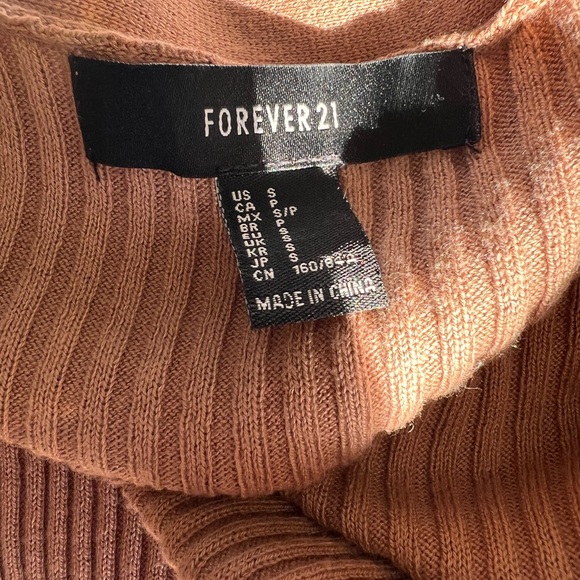 Forever 21 Camel Knit Longline Duster Cardigan - Small - Picture 4 of 4